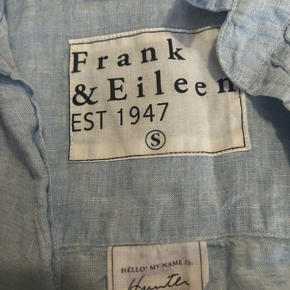 Frank & Eileen Sky Blue Linen Shirt